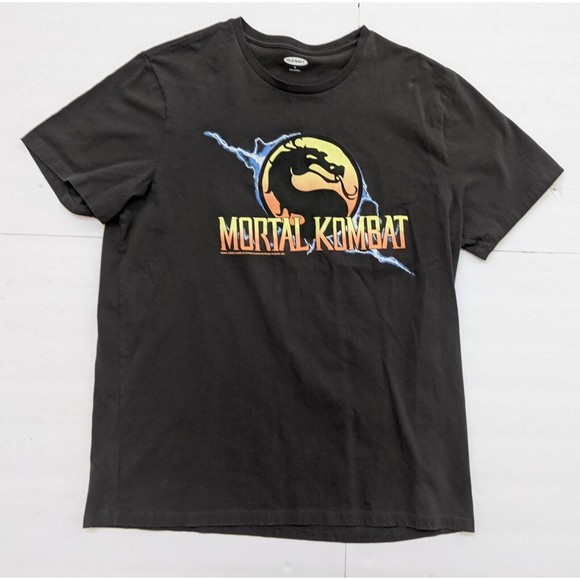Mortal Kombat Classic Arcade Game Logo T-Shirt Men's Size XL - Picture 1 of 2
